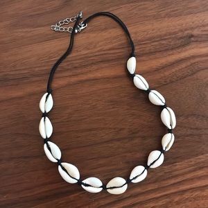 Puka shell choker necklace